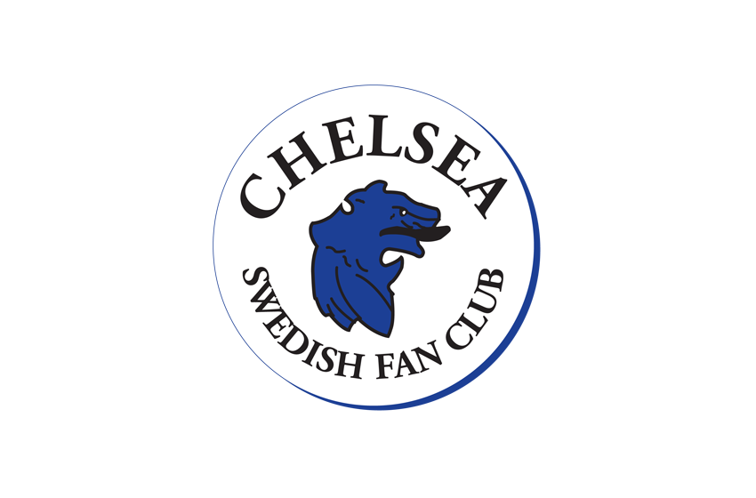 Chelsea Swedish Fan Club - första logodesignen, fortfarande aktuell